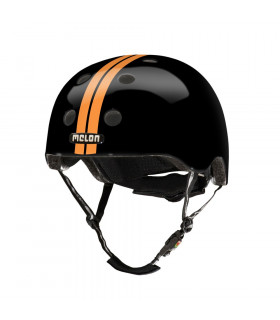 CASCO MELON STRAIGHT NEGRO/NARANJA