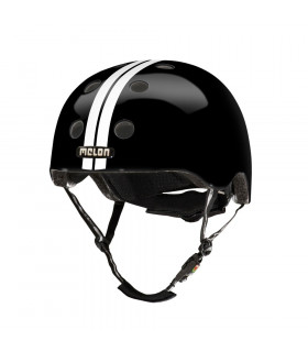 CASCO MELON STRAIGHT BLANCO/NEGRO (TALLA XXS)
