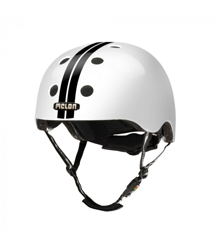MELON STRAIGHT HELMET (WHITE/BLACK)