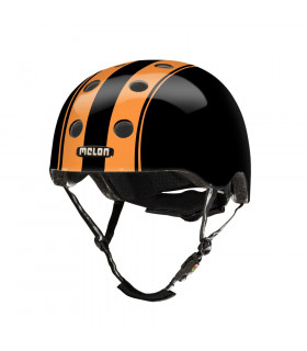 CASCO MELON DOUBLE NARANJA/NEGRO