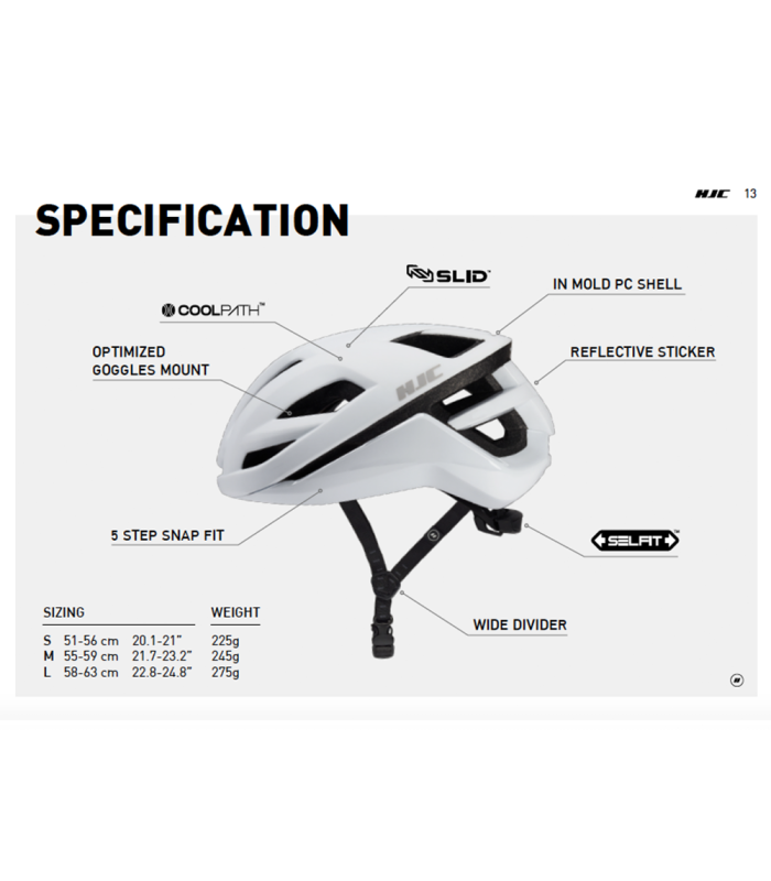 HJC BELLUS HELMET (MATTE GREY)
