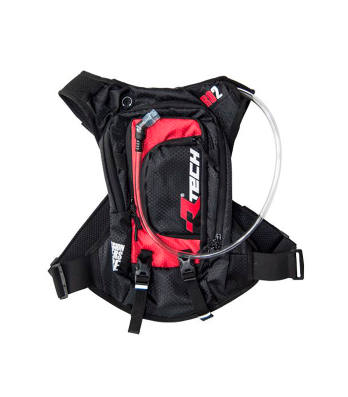 MOCHILA HIDRATACIÓN RTECH HERO 2 (NEGRO/ROJO)