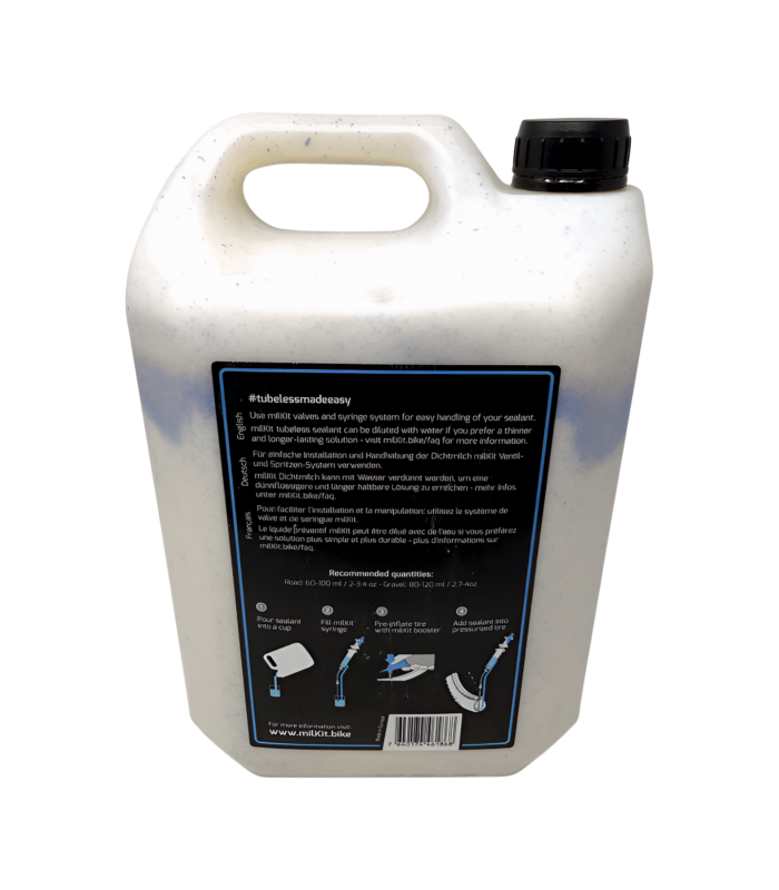 LÍQUIDO SELLADOR TUBELESS MILKIT ROAD & GRAVEL (5000 ML)
