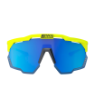 SCICON AEROSHADE KUNKEN FLUO YELLOW SUNGLASSES (MULTIMIRROR BLUE LENS)