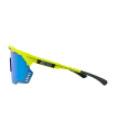 SCICON AEROSHADE KUNKEN FLUO YELLOW SUNGLASSES (MULTIMIRROR BLUE LENS)
