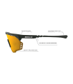 GAFAS SCICON AEROSHADE KUNKEN AMARILLO NEÓN (LENTE MULTIESPEJO AZUL)
