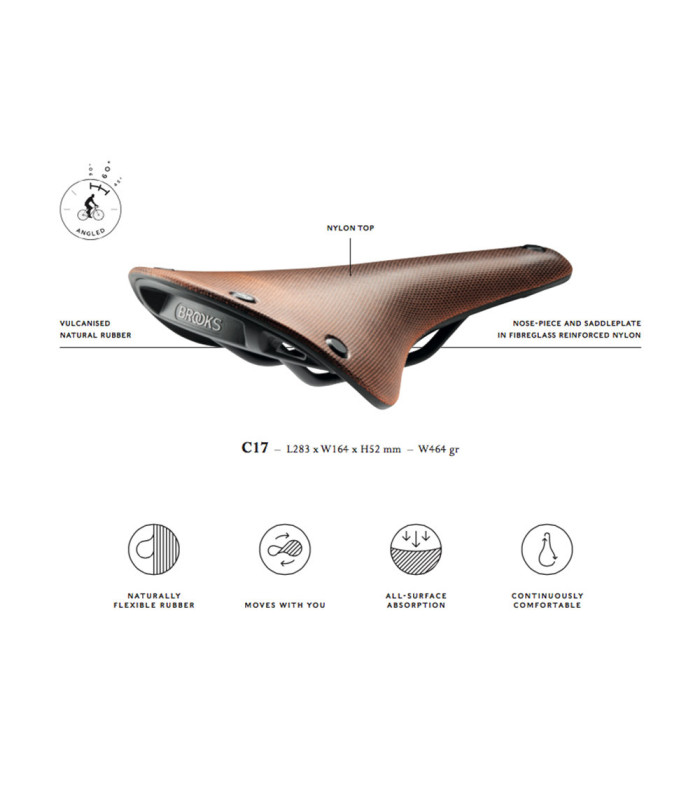 SILLÍN BROOKS CAMBIUM C17 (NARANJA BRONCE)