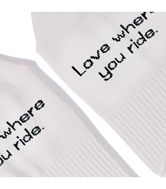 QUOC MONO ROAD SOCKS (OFF WHITE) | TopFun.com