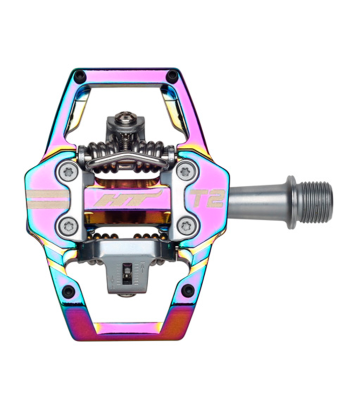 PEDALES ENDURO HT T2 (OIL SLICK)