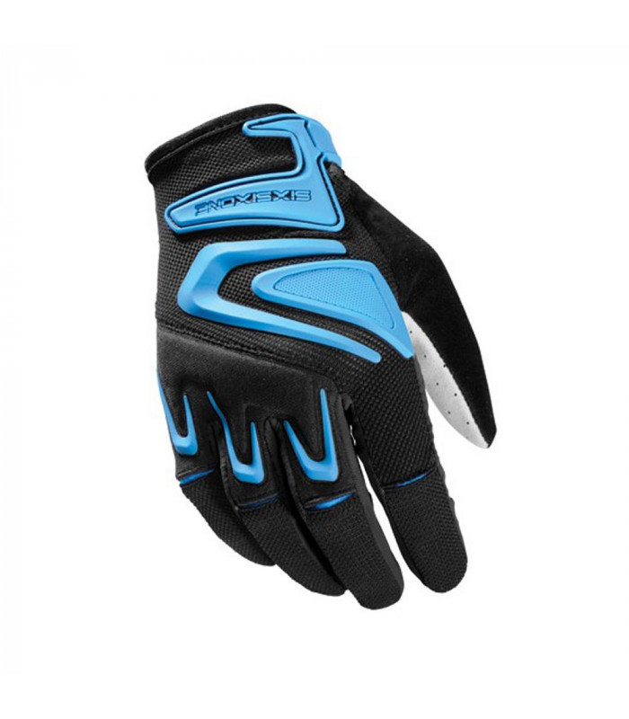 SISIXONE 858 GLOVES (BLACK-CYAN/SIZE: S)