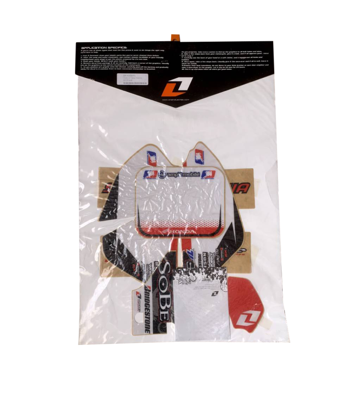 KIT ADHESIVOS ONE INDUSTRIES TEAM FACTORY '06 HONDA CRF 50  (2004-2010)