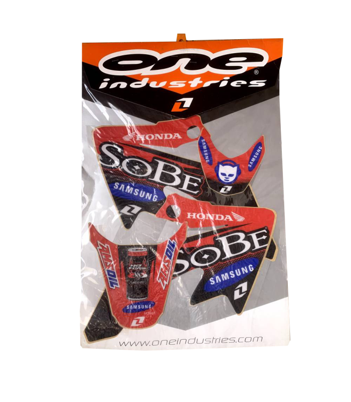 KIT ADHESIVOS ONE INDUSTRIES TEAM FACTORY '06 HONDA CRF 50  (2004-2010)