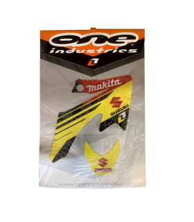 KIT ADHESIVOS + FUNDA ASIENTO ONE INDUSTRIES MAKITA SUZUKI (2004-2007)