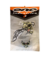 KIT ADHESIVOS + FUNDA ASIENTO ONE INDUSTRIES TATOO WHITE HONDA CRF 50 (2004-2007)