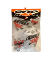 ONE INDUSTRIES WHITE CAMO GRAPHICS KIT + SEAT COVER HONDA CRF 50 (2004-2007)