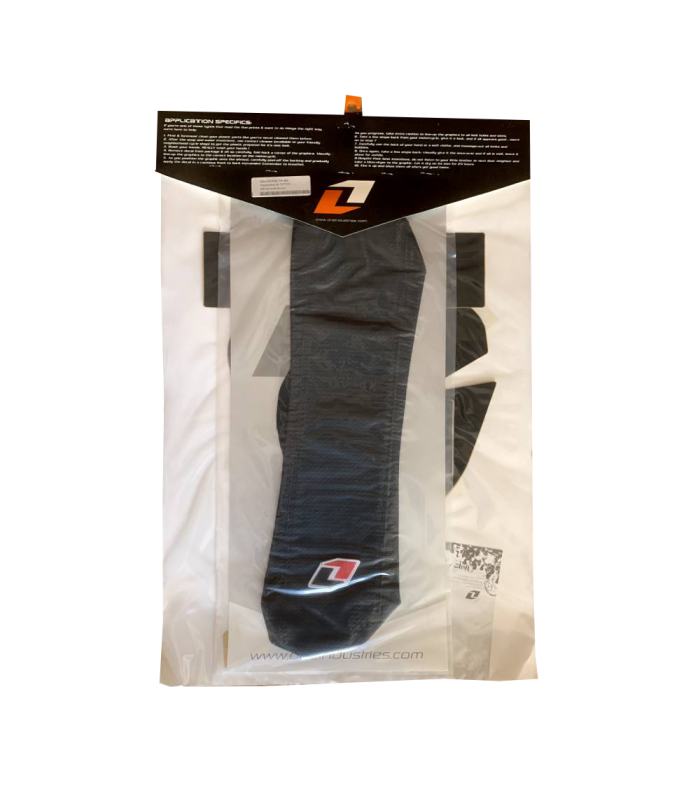 KIT ADHESIVOS + FUNDA ASIENTO ONE INDUSTRIES TATOO BLACK HONDA CRF 50 (2004-2007)