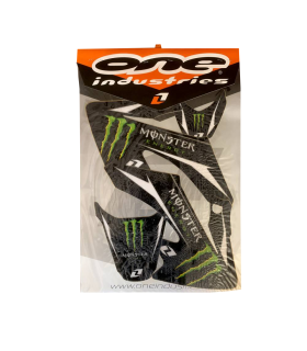 KIT ADHESIVOS + FUNDA ASIENTO ONE INDUSTRIES MONSTER HONDA CRF 50 (2004-2007)