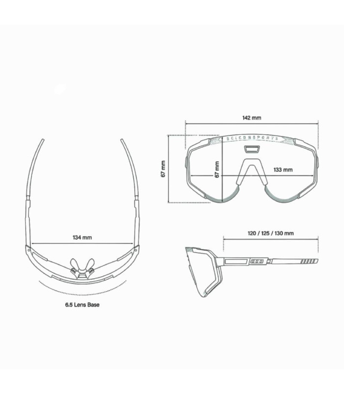 SCICON AEROSCOPE REPLACEMENT FRAME (FLUO YELLOW)