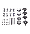 DESPIECE COMPLETO CLIP ENGANCHE PEDALES HT X3 (NEGRO)