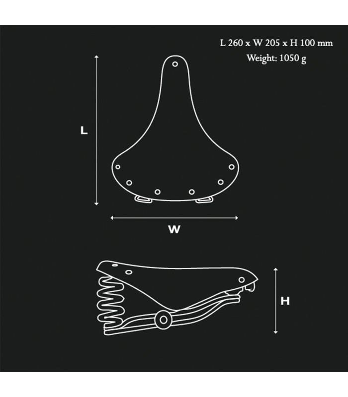 BROOKS B66 SADDLE (BLACK)