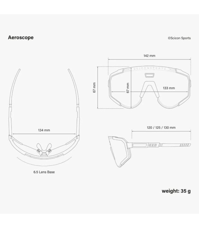 SCICON AEROSCOPE WORLD CHAMPION EDITION SUNGLASSES (BRONZE MULTIMIRROR LENS)
