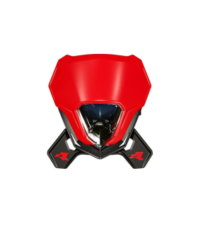 PORTAFARO COMPLETO V-FACE 2.0 CON LEDS  ROJO-NEGRO