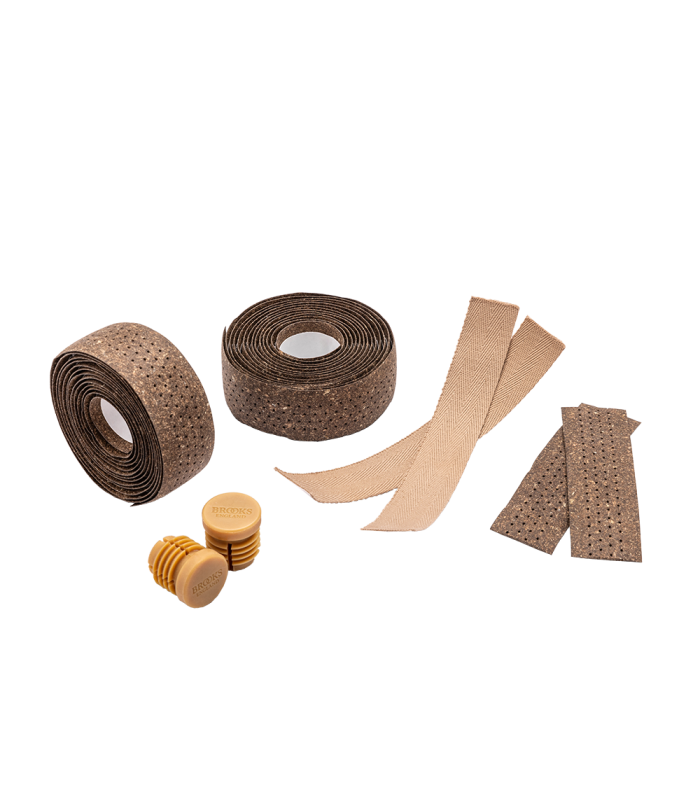 BROOKS REGENERATED LEATHER BAR TAPE (BROWN)