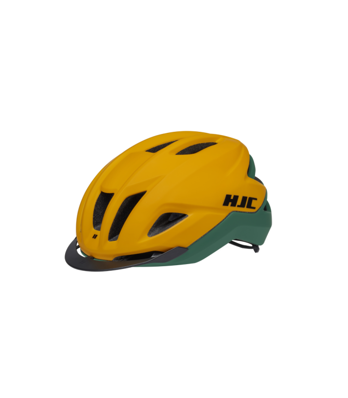HJC CROSSER HELMET (MATTE YELLOW/GREEN)