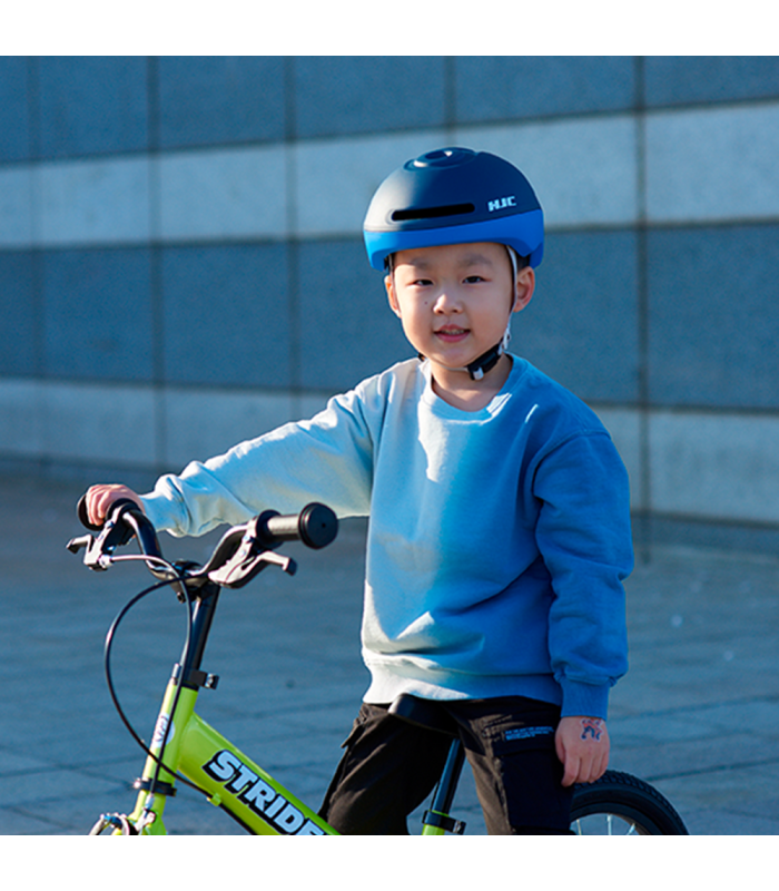 CASCO INFANTIL HJC GLEO (AZUL/BLANCO MATE)