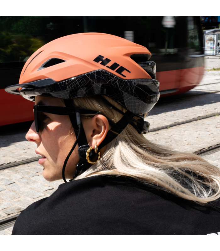 HJC CROSSER HELMET (GLOSS BRICK/CITY)