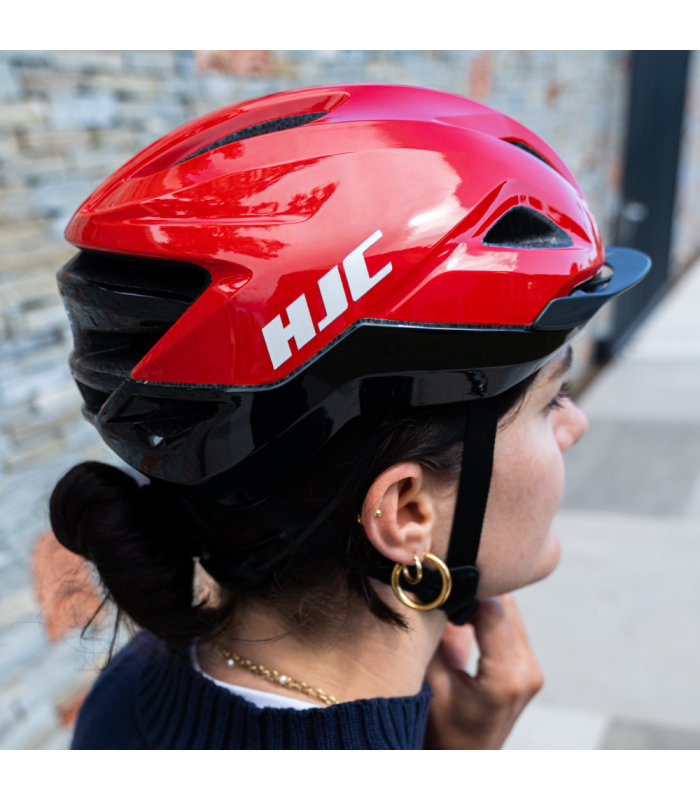 HJC CROSSER HELMET (RED/BLACK)