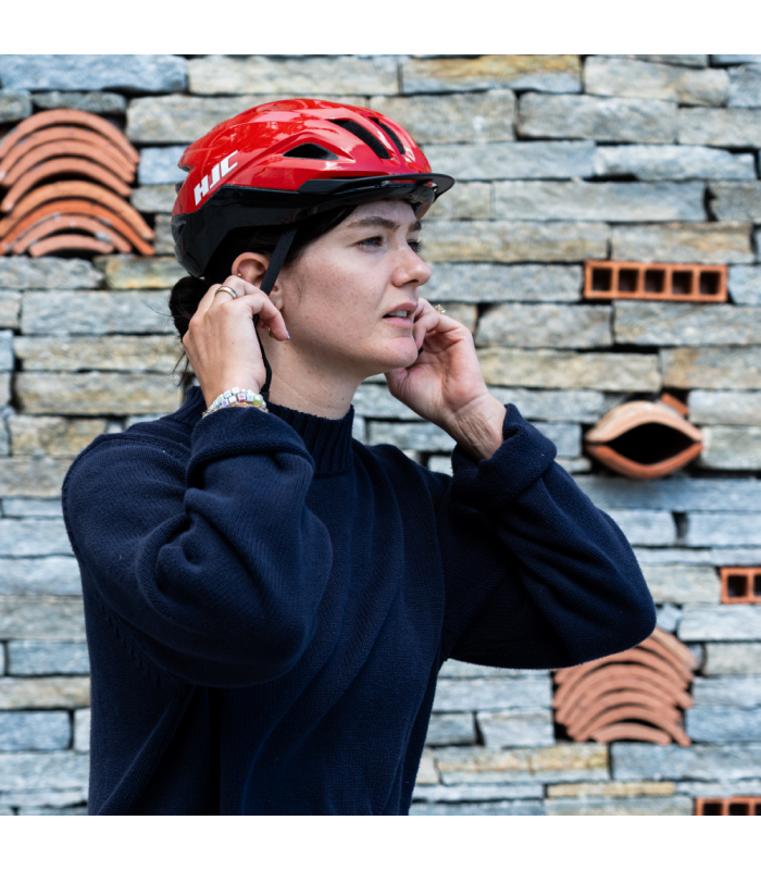 HJC CROSSER HELMET (RED/BLACK)