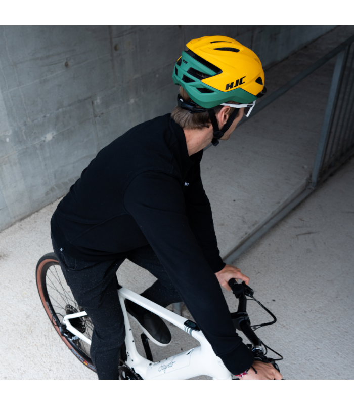 CASCO HJC CROSSER (AMARILLO/VERDE MATE)