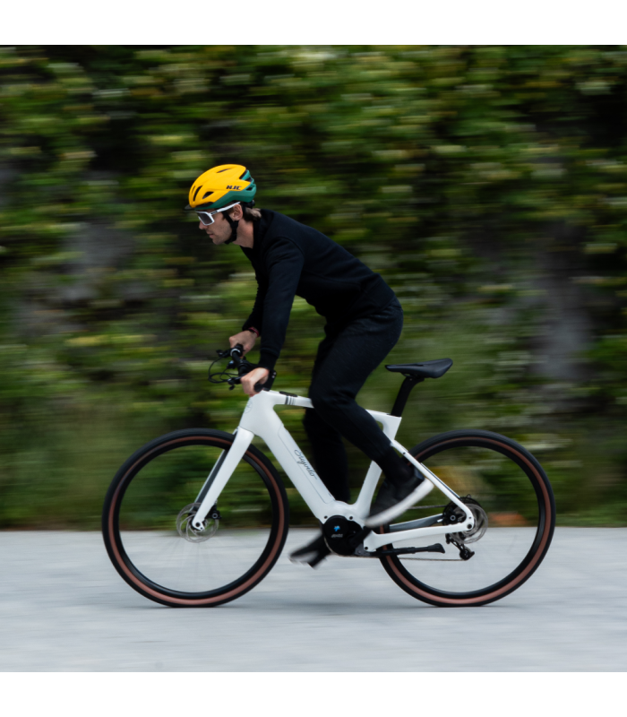 HJC CROSSER HELMET (MATTE YELLOW/GREEN)