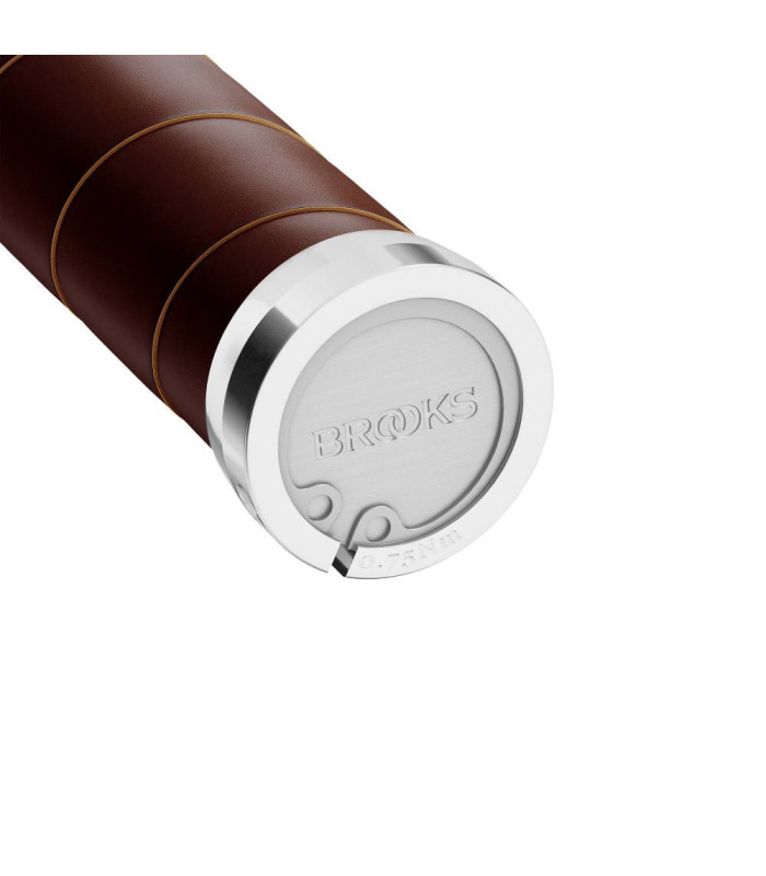PUÑOS PIEL BROOKS SLENDER (MARRÓN/130 MM-130 MM)