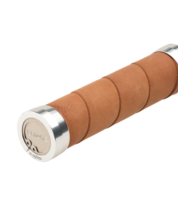 BROOKS SLENDER LEATHER GRIPS (DARK TAN/130 MM-130 MM)
