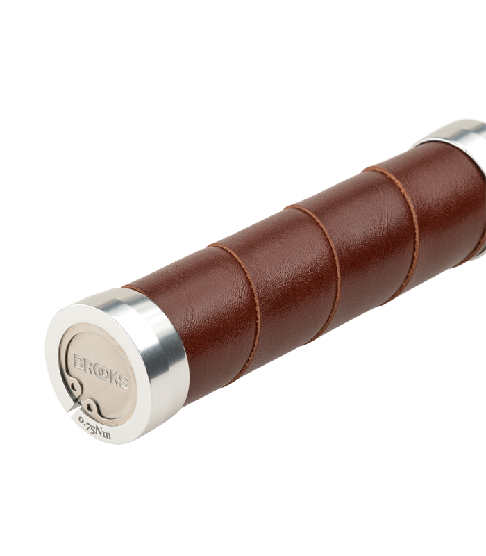 BROOKS SLENDER LEATHER GRIPS (BROWN/130 MM-100 MM)