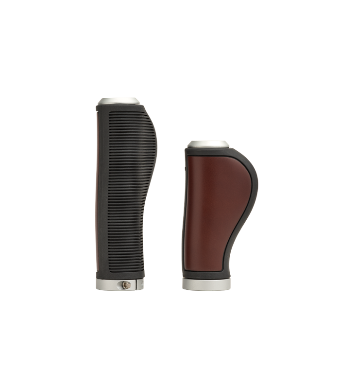 PUÑOS ERGONÓMICOS PIEL BROOKS (MARRÓN/130 MM-100 MM)