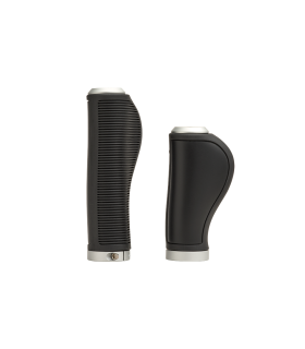 PUÑOS ERGONÓMICOS PIEL BROOKS (NEGRO/130 MM-100 MM)