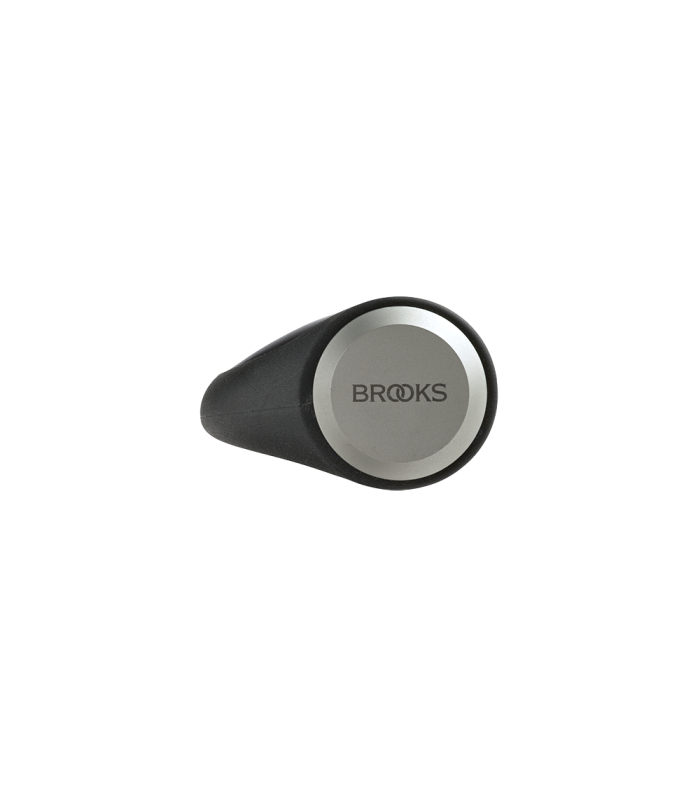 BROOKS ERGONOMIC LEATHER GRIPS (BLACK/130 MM-100 MM)