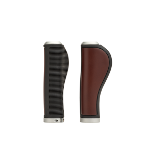 PUÑOS ERGONÓMICOS PIEL BROOKS (MARRÓN/130 MM-130 MM)