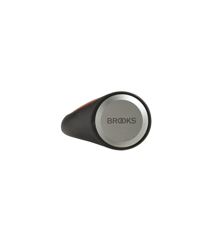 PUÑOS ERGÓNOMICOS PIEL BROOKS (MIEL/130 MM-130 MM)