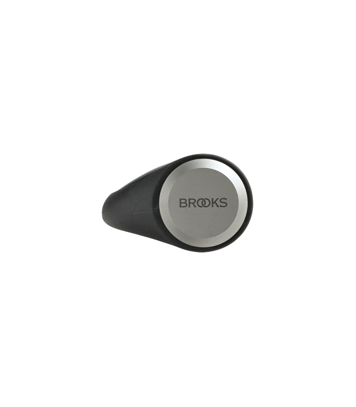 BROOKS ERGONOMIC LEATHER GRIPS (BLACK/130 MM-130 MM)