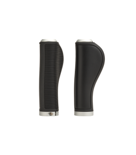 PUÑOS ERGONÓMICOS PIEL BROOKS (NEGRO/130 MM-130 MM)