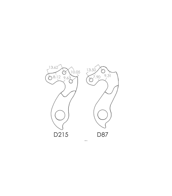 PILO D87 DERAILLEUR HANGER