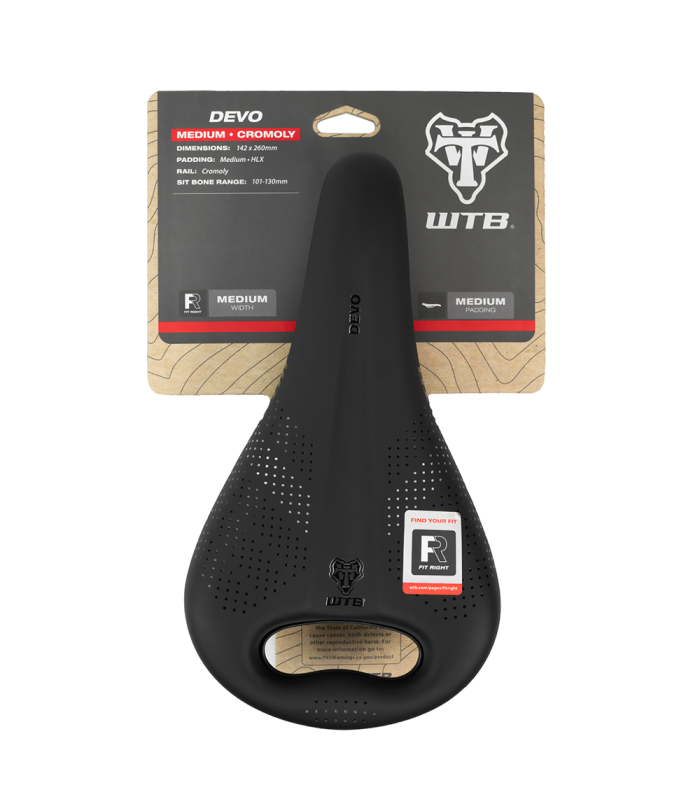 SILLÍN WTB DEVO CROMOLY MEDIANO PICKUP FUSION FORM (NEGRO)