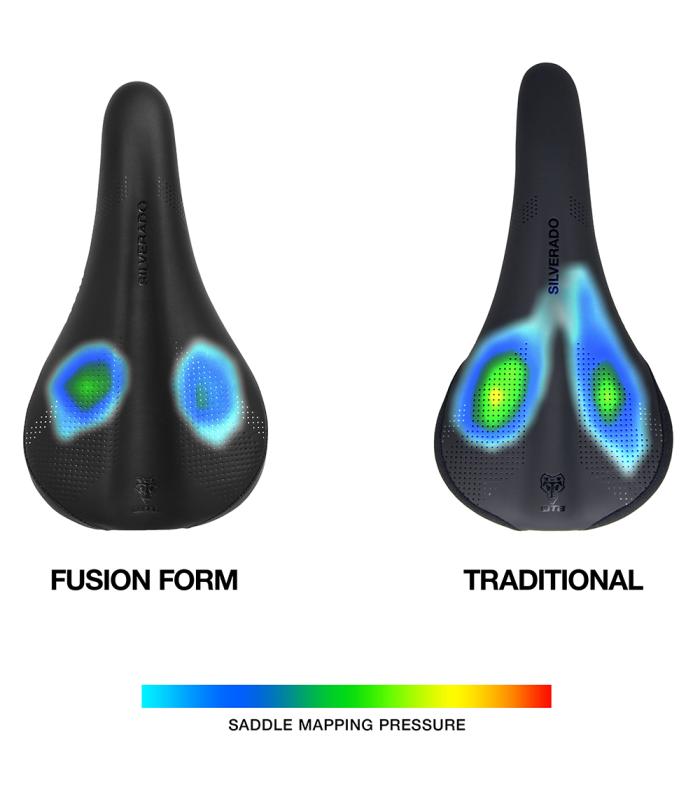 WTB SILVERADO 265 STAINLESS NARROW FUSION FORM SADDLE (BLACK)