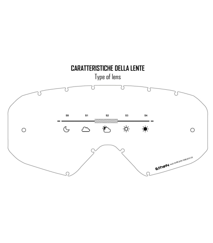 ETHEN 05R BLACK-RED GOGGLES (RED MIRROR LENS)