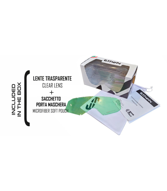 ETHEN 05R BLACK-RED GOGGLES (RED MIRROR LENS)