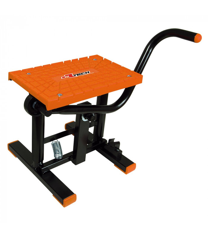 RTECH FOOT LIFT BIKE STAND WITH CROSS TPU PLATE (ORANGE)